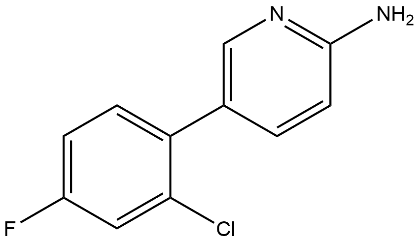 5-(2-Chloro-4-fluorophenyl)-2-pyridinamine Structure