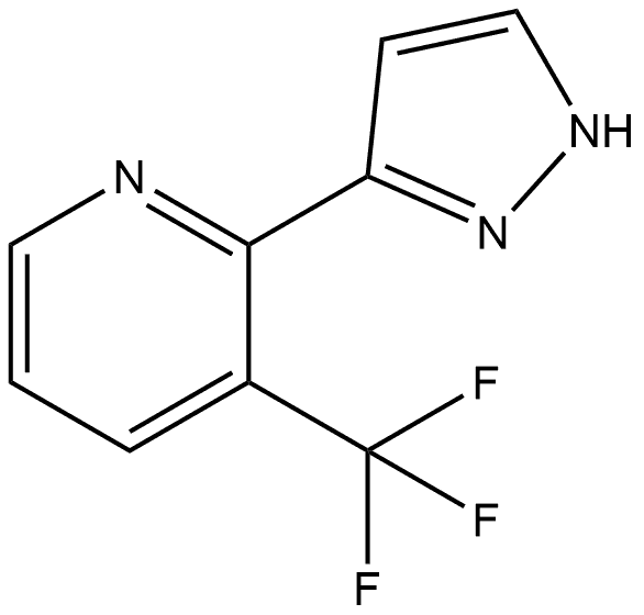 2-(1H-Pyrazol-3-yl)-3-(trifluoromethyl)pyridine Structure