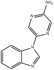 5-(1H-1,3-benzodiazol-1-yl)pyrazin-2-amine Structure