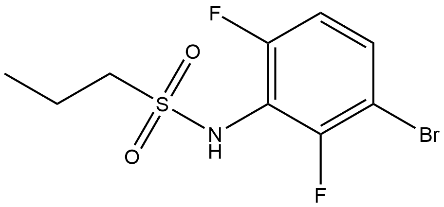 N-(3-Bromo-2,6-difluorophenyl)-1-propanesulfonamide 구조식 이미지