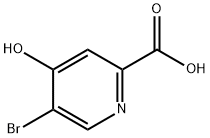 2-Pyridinecarboxylic acid, 5-bromo-4-hydroxy- 구조식 이미지