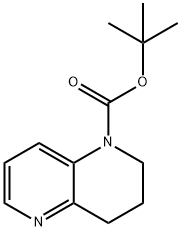 1,5-Naphthyridine-1(2H)-carboxylic acid, 3,4-dihydro-, 1,1-dimethylethyl ester 구조식 이미지