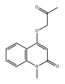 2(1H)-Quinolinone, 1-methyl-4-(2-oxopropoxy)- 구조식 이미지