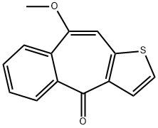 4H-Benzo[4,5]cyclohepta[1,2-b]thiophen-4-one, 9-methoxy- Structure