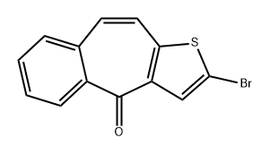 4H-Benzo[4,5]cyclohepta[1,2-b]thiophen-4-one, 2-bromo- Structure