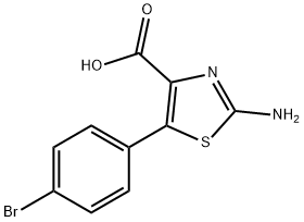 2-Amino-5-(4-bromo-phenyl)-thiazole-4-carboxylic acid Structure