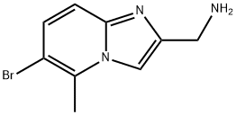 1-{6-bromo-5-methylimidazo[1,2-a]pyridin-2-yl}methanamine Structure