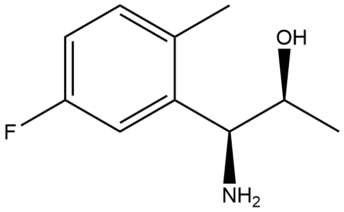 (1S,2S)-1-AMINO-1-(5-FLUORO-2-METHYLPHENYL)PROPAN-2-OL Structure