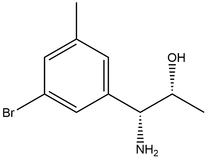 (1R,2R)-1-AMINO-1-(3-BROMO-5-METHYLPHENYL)PROPAN-2-OL Structure