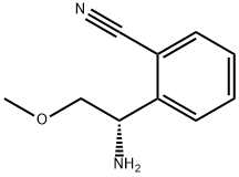 Benzonitrile, 2-[(1S)-1-amino-2-methoxyethyl]- Structure