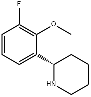 (2S)-2-(3-fluoro-2-methoxyphenyl)piperidine Structure