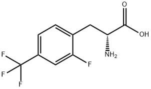 D-Phenylalanine, 2-fluoro-4-(trifluoromethyl)- Structure