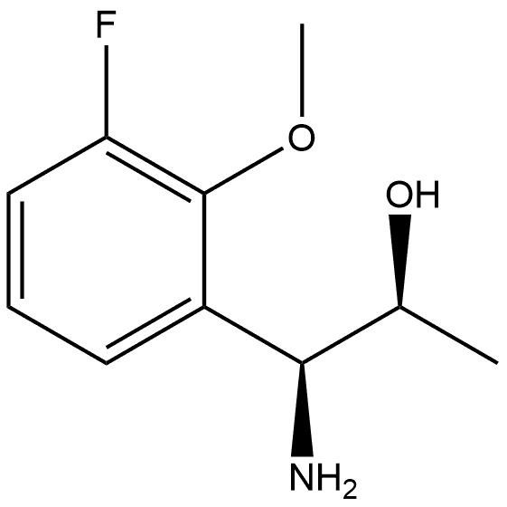 (1S,2S)-1-AMINO-1-(3-FLUORO-2-METHOXYPHENYL)PROPAN-2-OL Structure