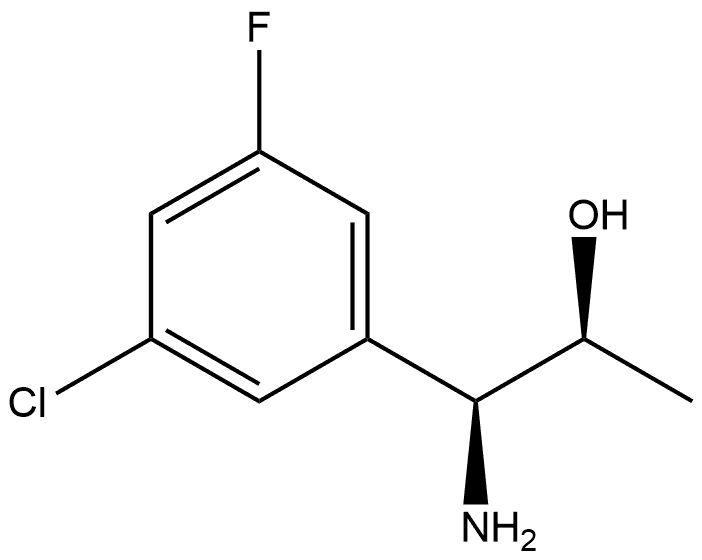 (1S,2S)-1-AMINO-1-(3-CHLORO-5-FLUOROPHENYL)PROPAN-2-OL Structure