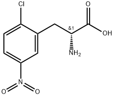 (2R)-2-amino-3-(2-chloro-5-nitrophenyl)propanoic acid Structure