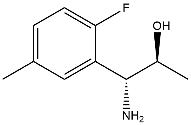 (1R,2S)-1-AMINO-1-(2-FLUORO-5-METHYLPHENYL)PROPAN-2-OL Structure