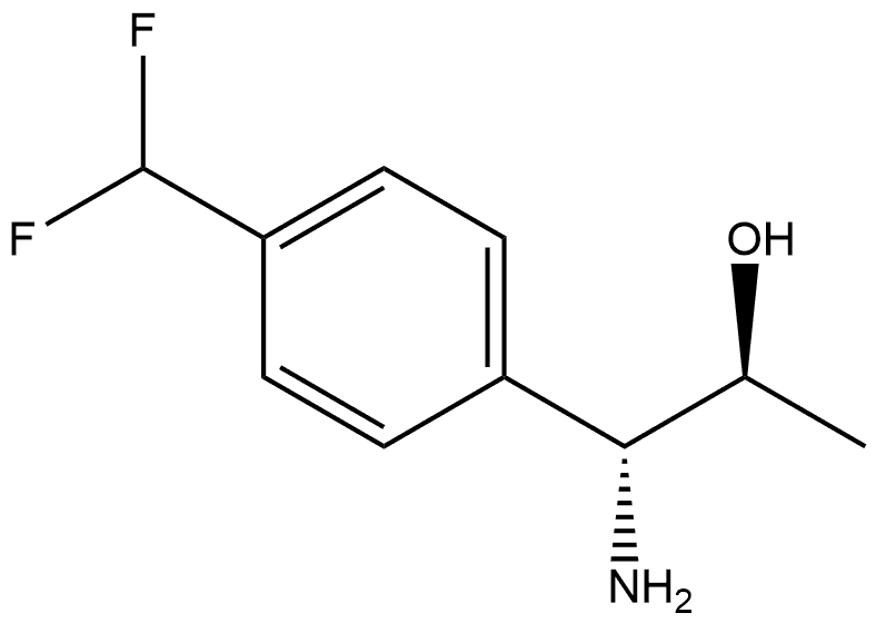 (1R,2S)-1-AMINO-1-[4-(DIFLUOROMETHYL)PHENYL]PROPAN-2-OL Structure