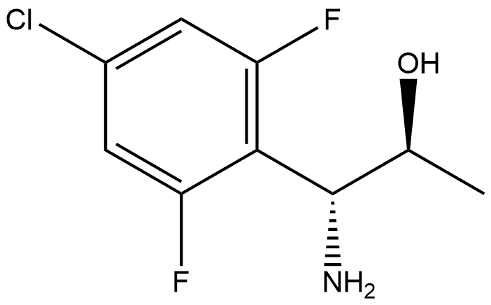 (1R,2S)-1-AMINO-1-(4-CHLORO-2,6-DIFLUOROPHENYL)PROPAN-2-OL Structure