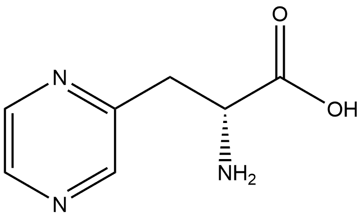 (2R)-2-Amino-3-pyrazin-2-ylpropanoic acid 구조식 이미지