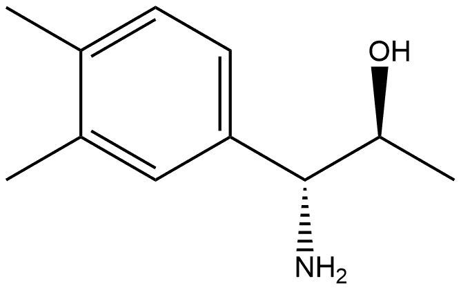 (1R,2S)-1-AMINO-1-(3,4-DIMETHYLPHENYL)PROPAN-2-OL Structure