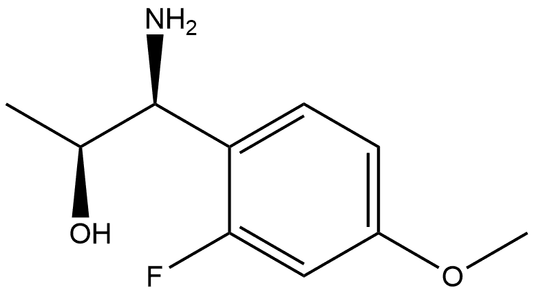 (1S,2S)-1-AMINO-1-(2-FLUORO-4-METHOXYPHENYL)PROPAN-2-OL Structure