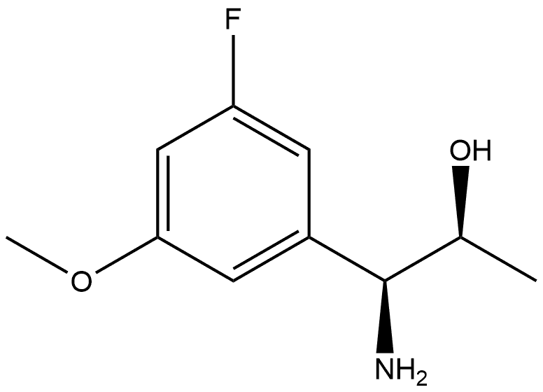 (1S,2S)-1-AMINO-1-(3-FLUORO-5-METHOXYPHENYL)PROPAN-2-OL Structure