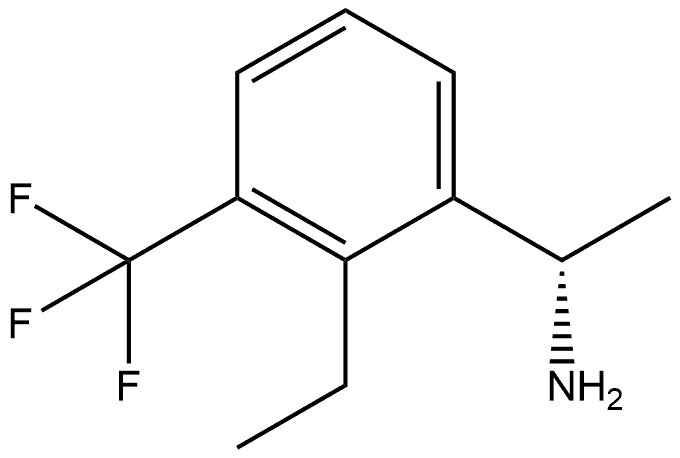 (αS)-2-Ethyl-α-methyl-3-(trifluoromethyl)benzenemethanamine Structure