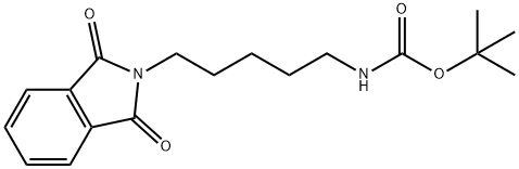 Carbamic acid, N-[5-(1,3-dihydro-1,3-dioxo-2H-isoindol-2-yl)pentyl]-, 1,1-dimethylethyl ester Structure