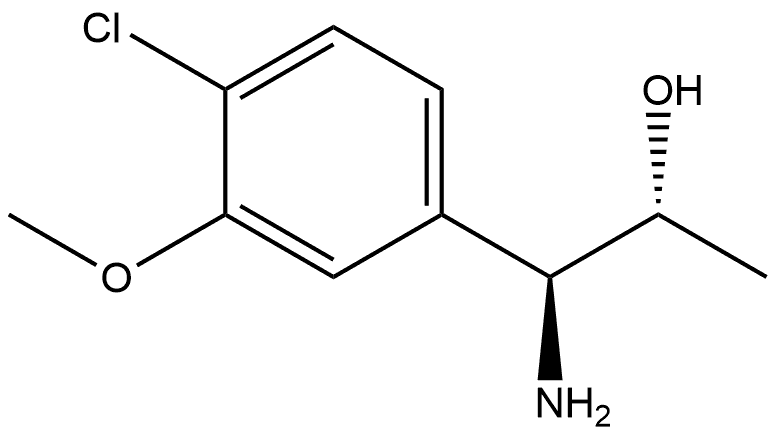 (1S,2R)-1-AMINO-1-(4-CHLORO-3-METHOXYPHENYL)PROPAN-2-OL 구조식 이미지