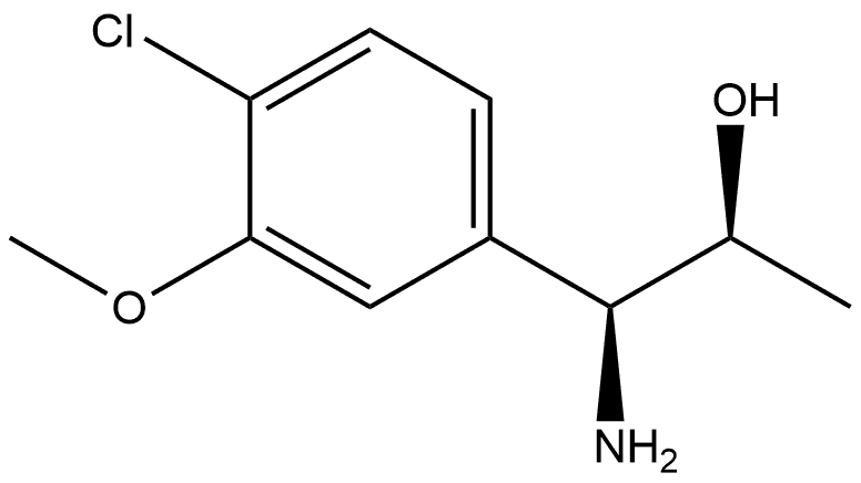 (1S,2S)-1-AMINO-1-(4-CHLORO-3-METHOXYPHENYL)PROPAN-2-OL Structure