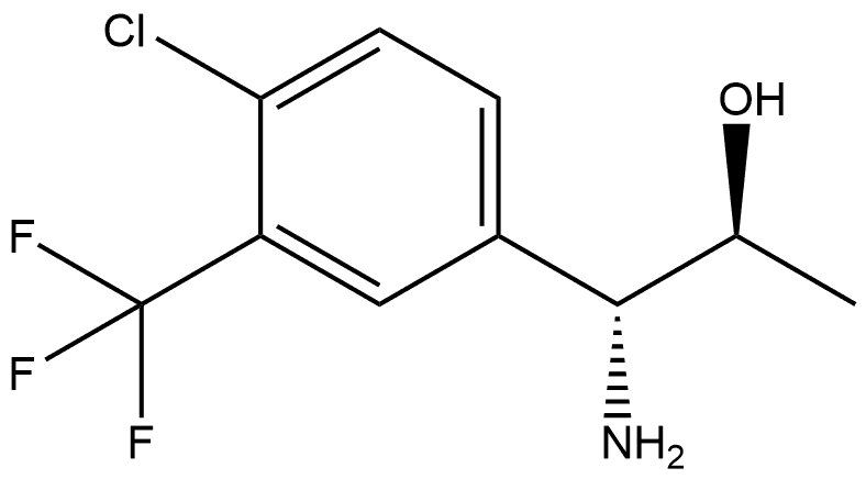 (1R,2S)-1-AMINO-1-[4-CHLORO-3-(TRIFLUOROMETHYL)PHENYL]PROPAN-2-OL Structure