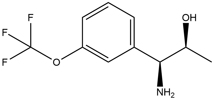 (1S,2S)-1-AMINO-1-[3-(TRIFLUOROMETHOXY)PHENYL]PROPAN-2-OL Structure