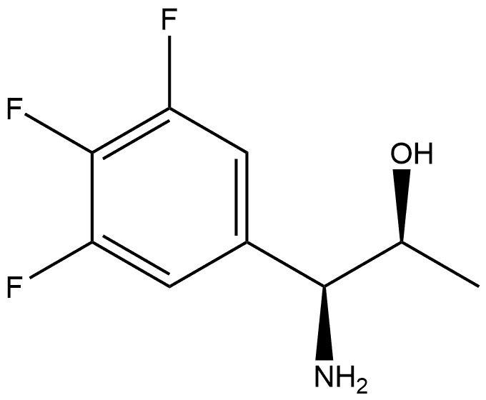 (1S,2S)-1-AMINO-1-(3,4,5-TRIFLUOROPHENYL)PROPAN-2-OL Structure