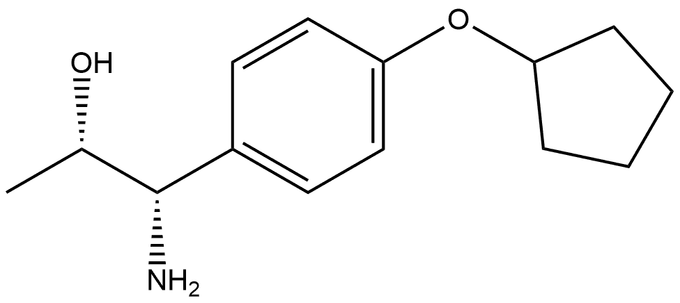 (1S,2S)-1-AMINO-1-(4-CYCLOPENTYLOXYPHENYL)PROPAN-2-OL Structure