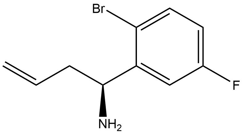 (1S)-1-(2-BROMO-5-FLUOROPHENYL)BUT-3-EN-1-AMINE 구조식 이미지