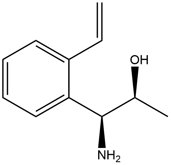 (1S,2S)-1-AMINO-1-(2-ETHENYLPHENYL)PROPAN-2-OL Structure