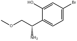 2-[(1S)-1-amino-2-methoxyethyl]-5-bromophenol Structure