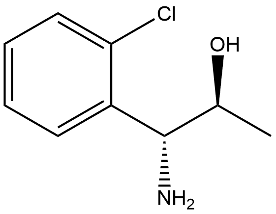 (1R,2S)-1-AMINO-1-(2-CHLOROPHENYL)PROPAN-2-OL Structure