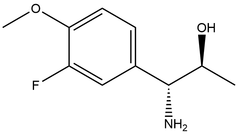 (1R,2S)-1-AMINO-1-(3-FLUORO-4-METHOXYPHENYL)PROPAN-2-OL Structure