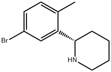 (2S)-2-(5-bromo-2-methylphenyl)piperidine 구조식 이미지