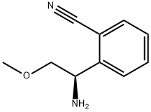 2-[(1R)-1-amino-2-methoxyethyl]benzonitrile Structure