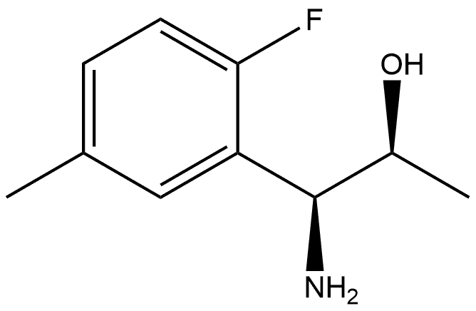 (1S,2S)-1-AMINO-1-(2-FLUORO-5-METHYLPHENYL)PROPAN-2-OL Structure