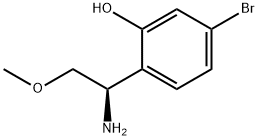 2-[(1R)-1-amino-2-methoxyethyl]-5-bromophenol Structure