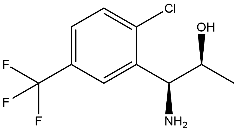 (1S,2S)-1-AMINO-1-[2-CHLORO-5-(TRIFLUOROMETHYL)PHENYL]PROPAN-2-OL Structure