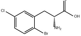 D-Phenylalanine, 2-bromo-5-chloro- Structure