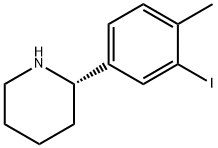 (2S)-2-(3-iodo-4-methylphenyl)piperidine Structure