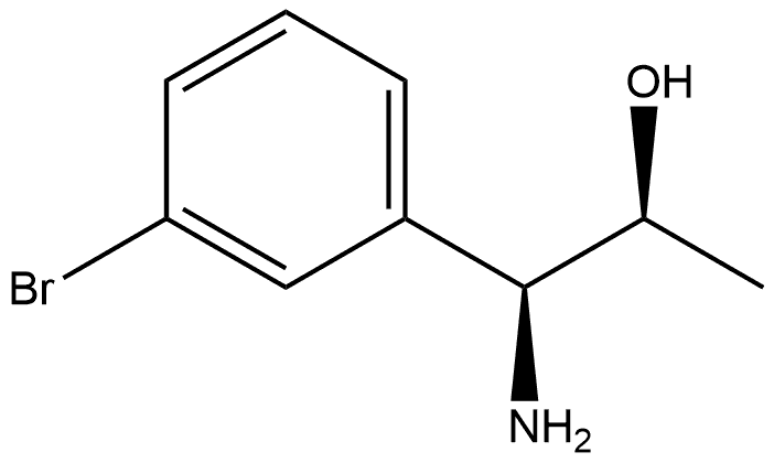 (1S,2S)-1-AMINO-1-(3-BROMOPHENYL)PROPAN-2-OL Structure