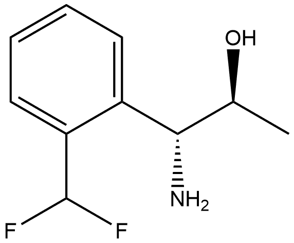 (1R,2S)-1-AMINO-1-[2-(DIFLUOROMETHYL)PHENYL]PROPAN-2-OL Structure