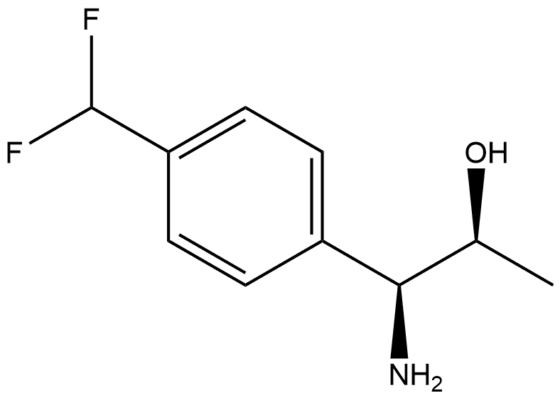 (1S,2S)-1-AMINO-1-[4-(DIFLUOROMETHYL)PHENYL]PROPAN-2-OL Structure