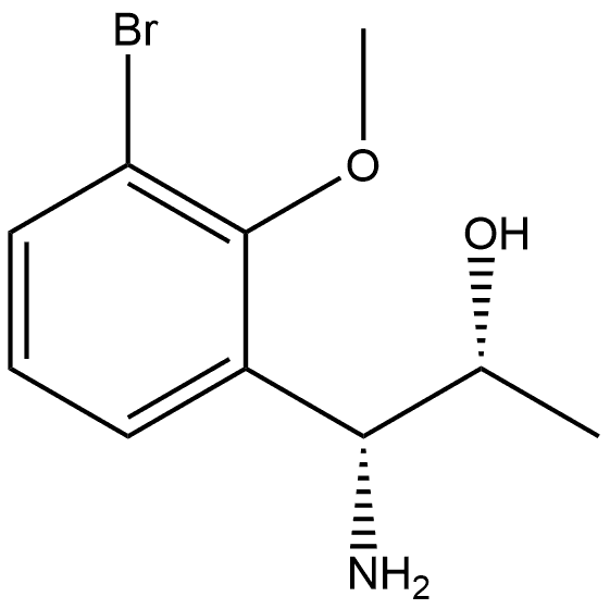 (1R,2R)-1-AMINO-1-(3-BROMO-2-METHOXYPHENYL)PROPAN-2-OL Structure